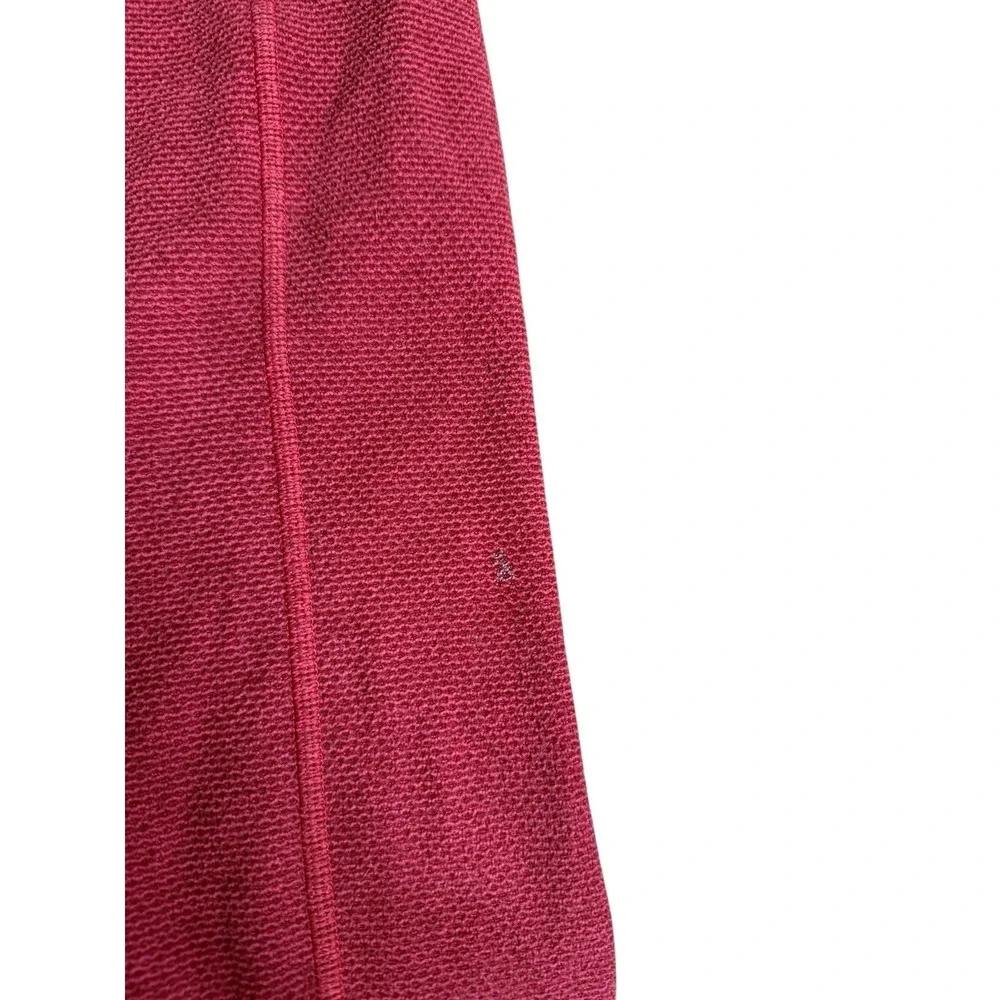 The North Face Pullover Men‎ Medium Red 1/4 Zip Fleece Hiking Waffle Knit Read